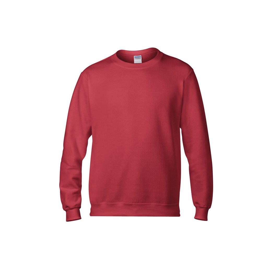 Red crewneck hoodie