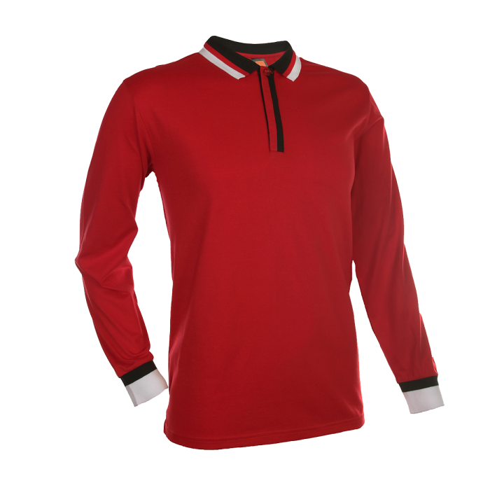 SJ05 3 Tone Long Sleeve Polo T-Shirt